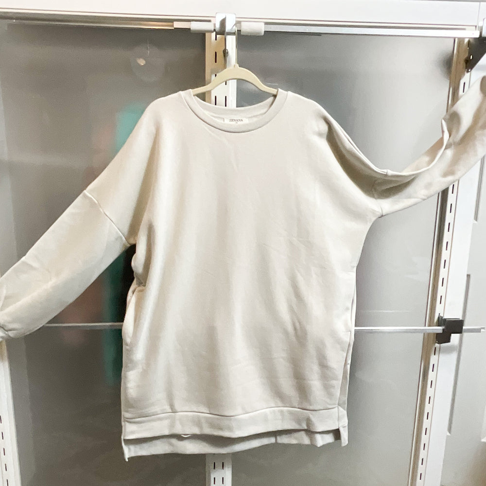 Totally Huggable Sweatshirt - Bone