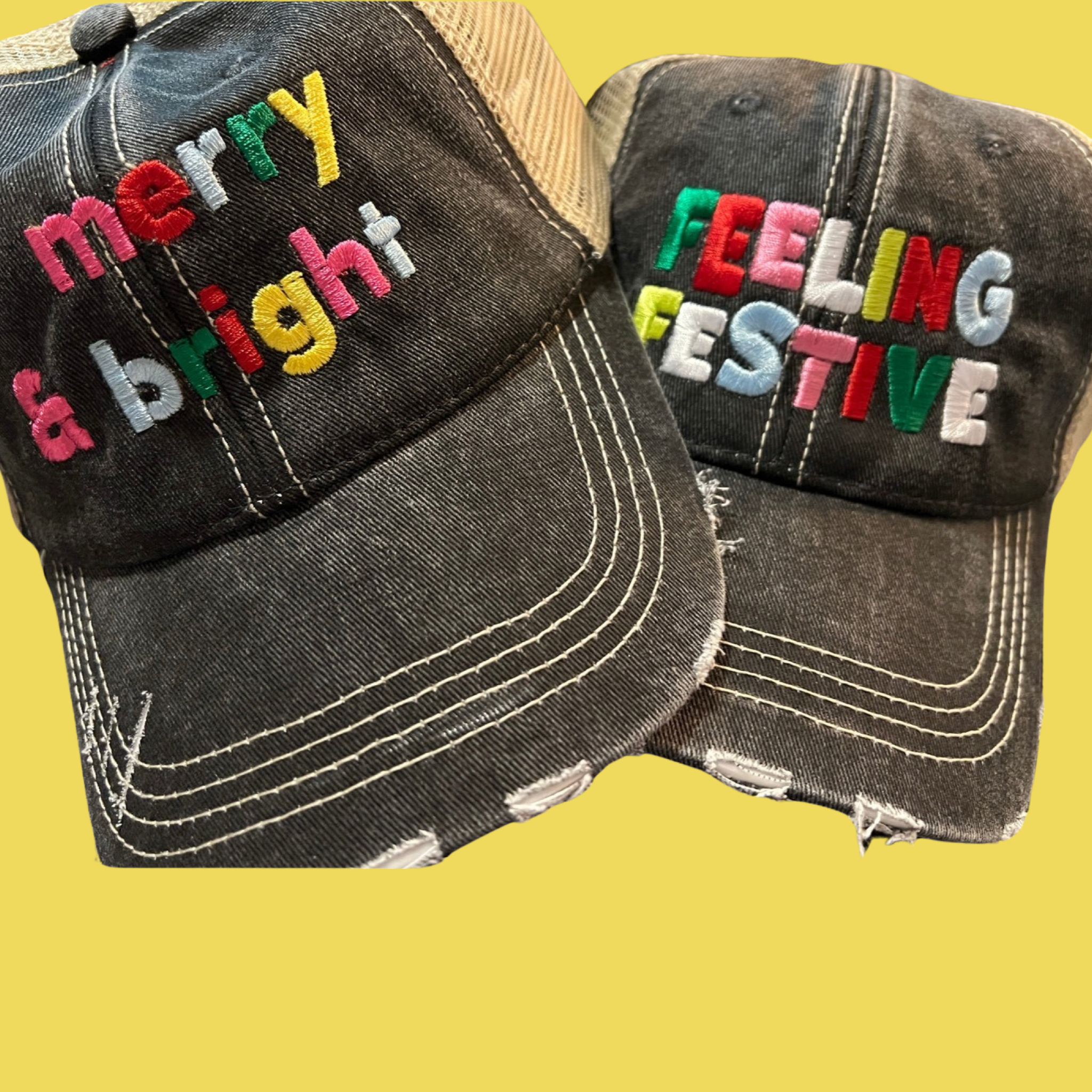 Merry and Bright ball cap