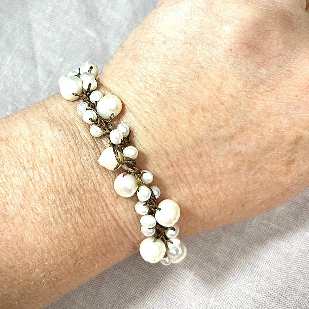 Tied Up Pearls Bracelet