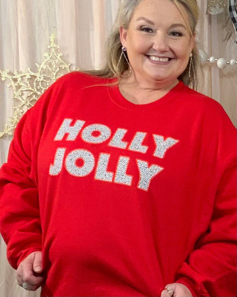 Holly Jolly Sweatshirt Plus